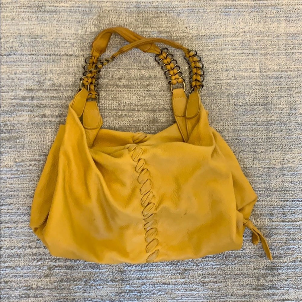 Isabella Fiore Sunflower Yellow Hobo Bag